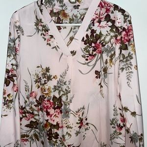 Pink long sleeve blouse